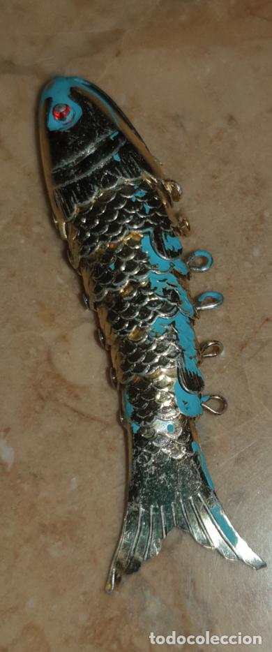 Coleccionismo de llaveros: LLAVERO PEZ ARTICULADO METALICO.