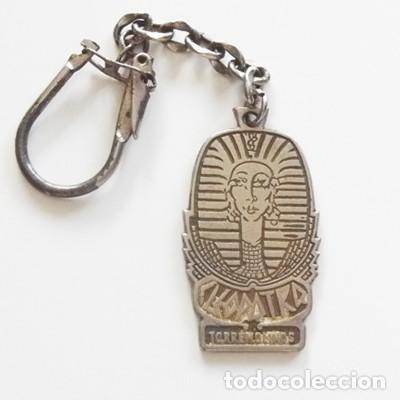 Coleccionismo de llaveros: ANTIGUO LLAVERO CLEOPATRA - TORREMOLINOS M&Aacute;LAGA - DISCOTECA PUBLICIDAD - CABEZA DE FARAONA EGIPCIA