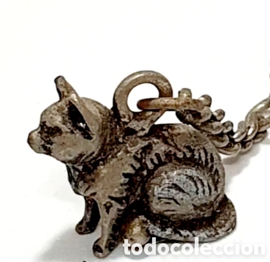 Coleccionismo de llaveros: LLAVERO DE GATO ORIGINAL DE LA &Eacute;POCA - Foto 1