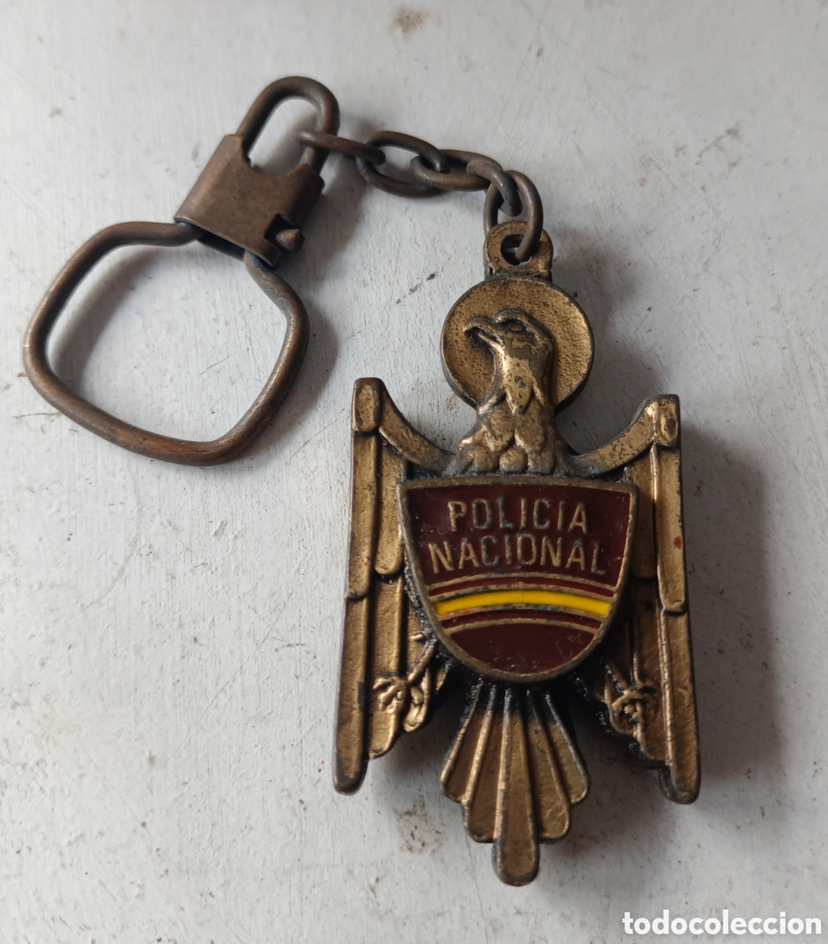 Coleccionismo de llaveros: Antiguo llavero Aguila policia nacional
