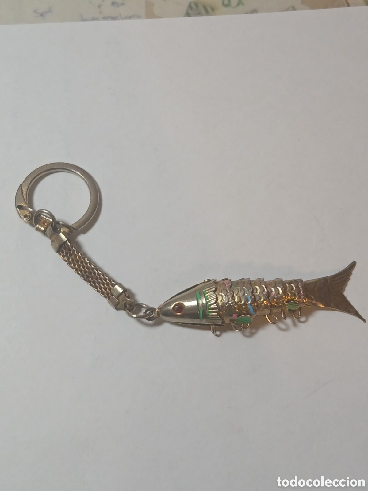 Coleccionismo de llaveros: LLAVERO DE SE&Ntilde;UELO DE PESCA ANTIGUO