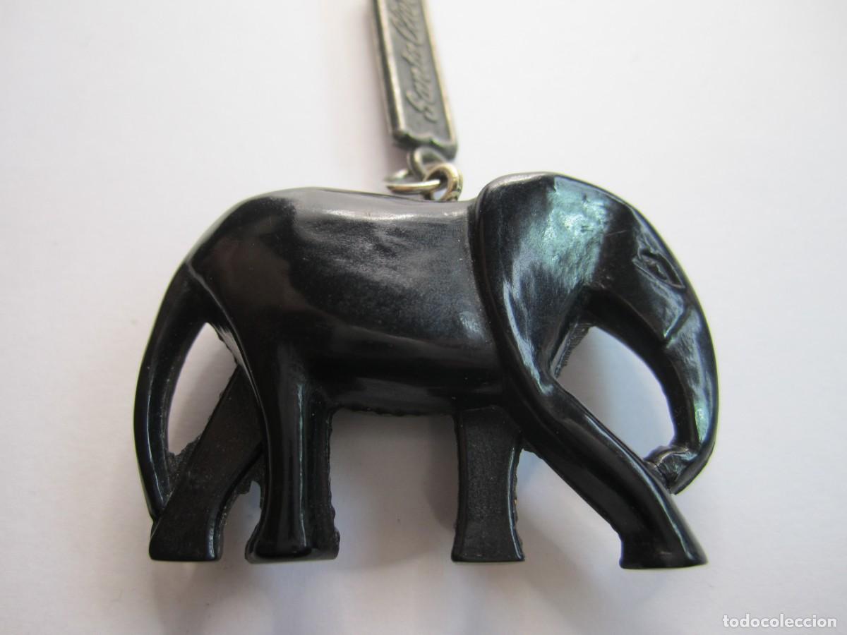 Coleccionismo de llaveros: llavero elefante negro santa clara dxt