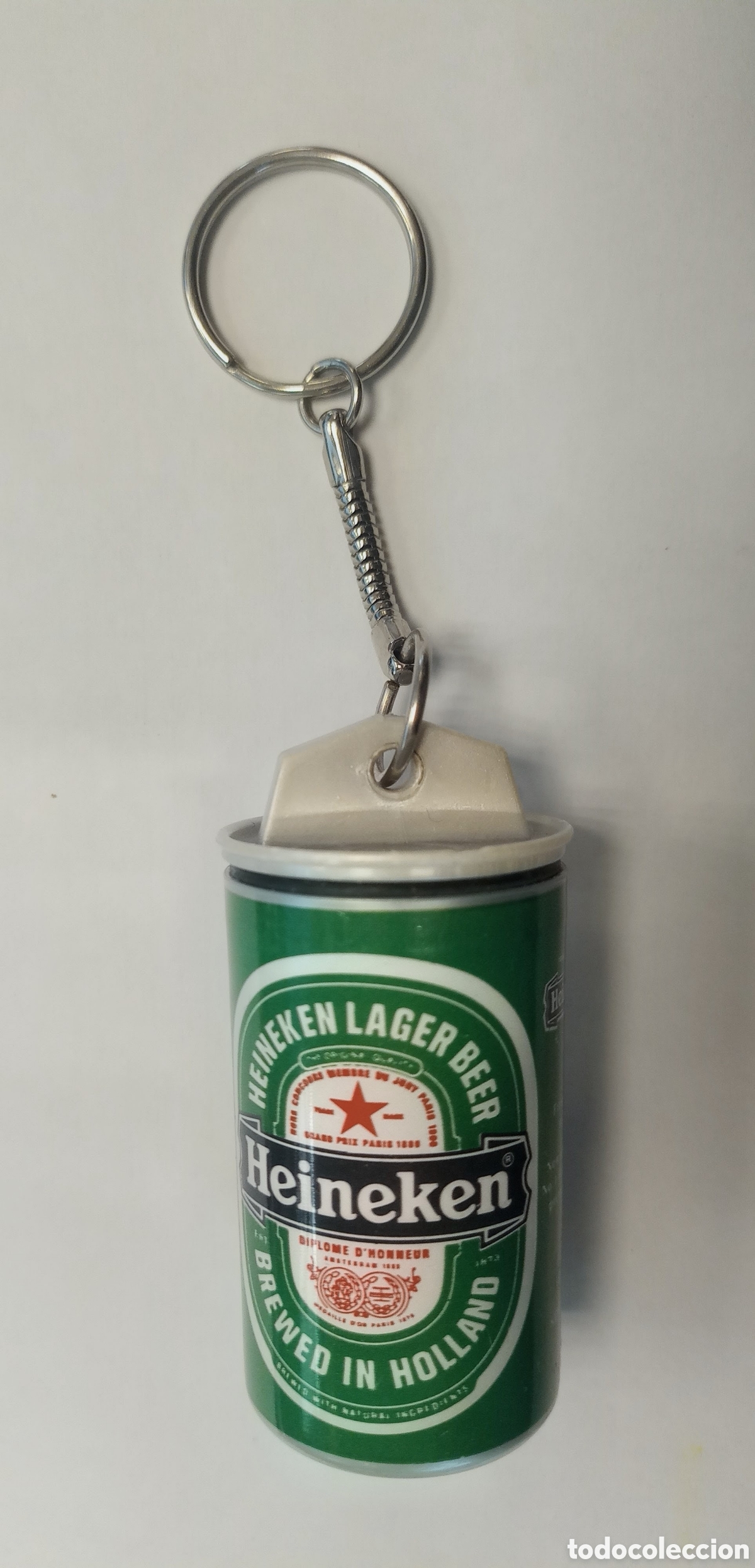 Coleccionismo de llaveros: Llavero lata de cerveza Heineken