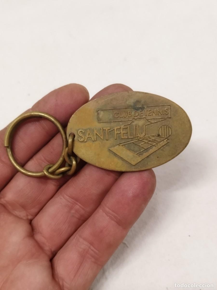 Coleccionismo de llaveros: Antiguo llavero del Club de Tenis Sant Feliu, XXV Aniversario 1969-1994.