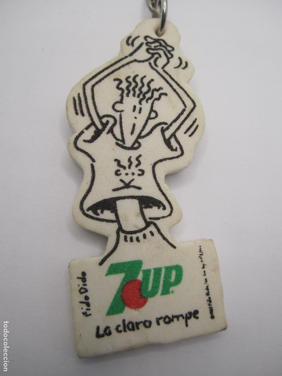 Coleccionismo de llaveros: llavero 7up fido dido