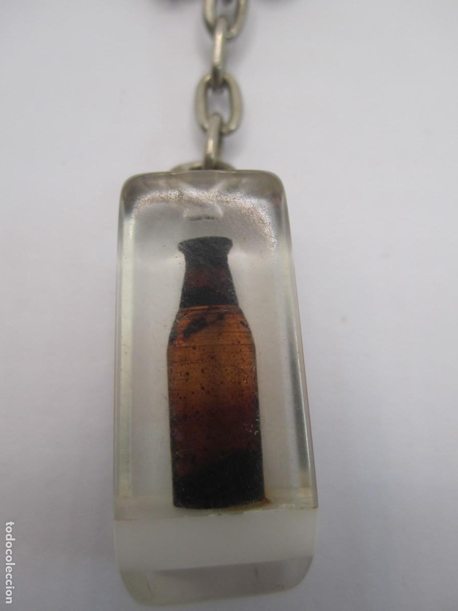 Coleccionismo de llaveros: llavero vintage botella
