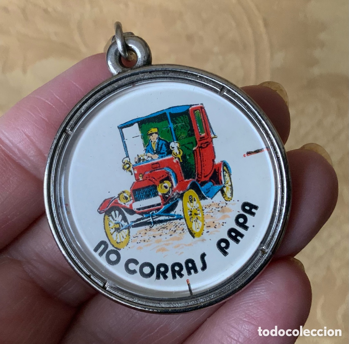 Coleccionismo de llaveros: LLAVERO NO CORRAS PAP&Aacute; A&Ntilde;OS 60