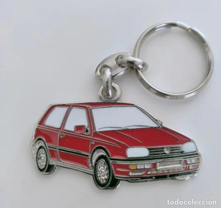 Coleccionismo de llaveros: Llavero Volkswagen golf III rojo