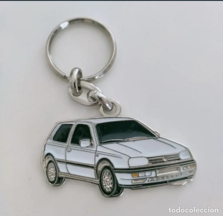 Coleccionismo de llaveros: Llavero Volkswagen golf III blanco