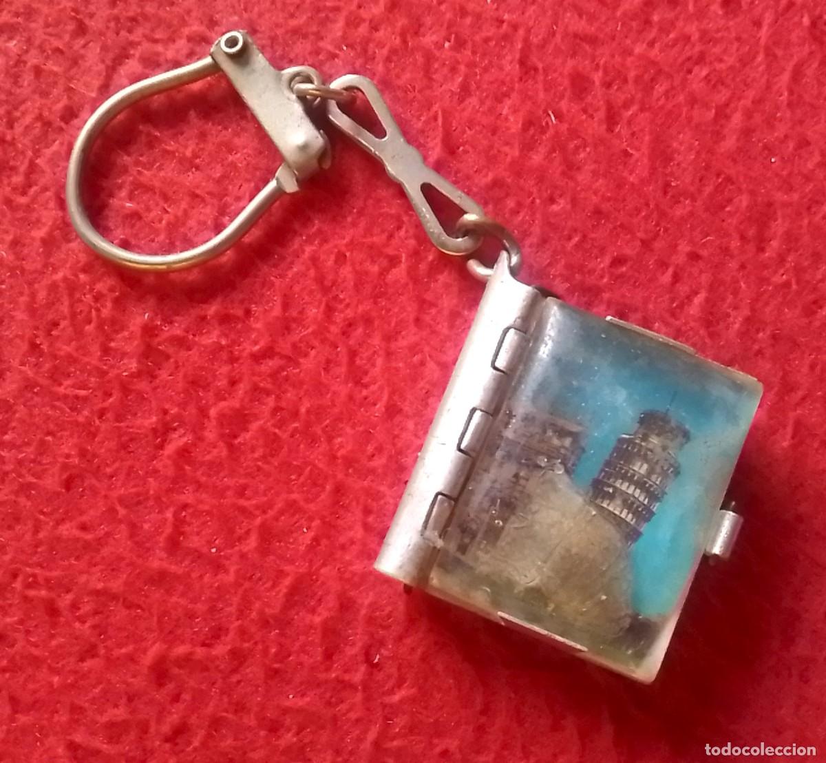 Coleccionismo de llaveros: ANTIGUO LLAVERO KEYRING PORTE-CL&Eacute;S CON TIRA DE CART&Oacute;N FINO DE IM&Aacute;GENES DE LA TORRE PISA ITALIA ITALY