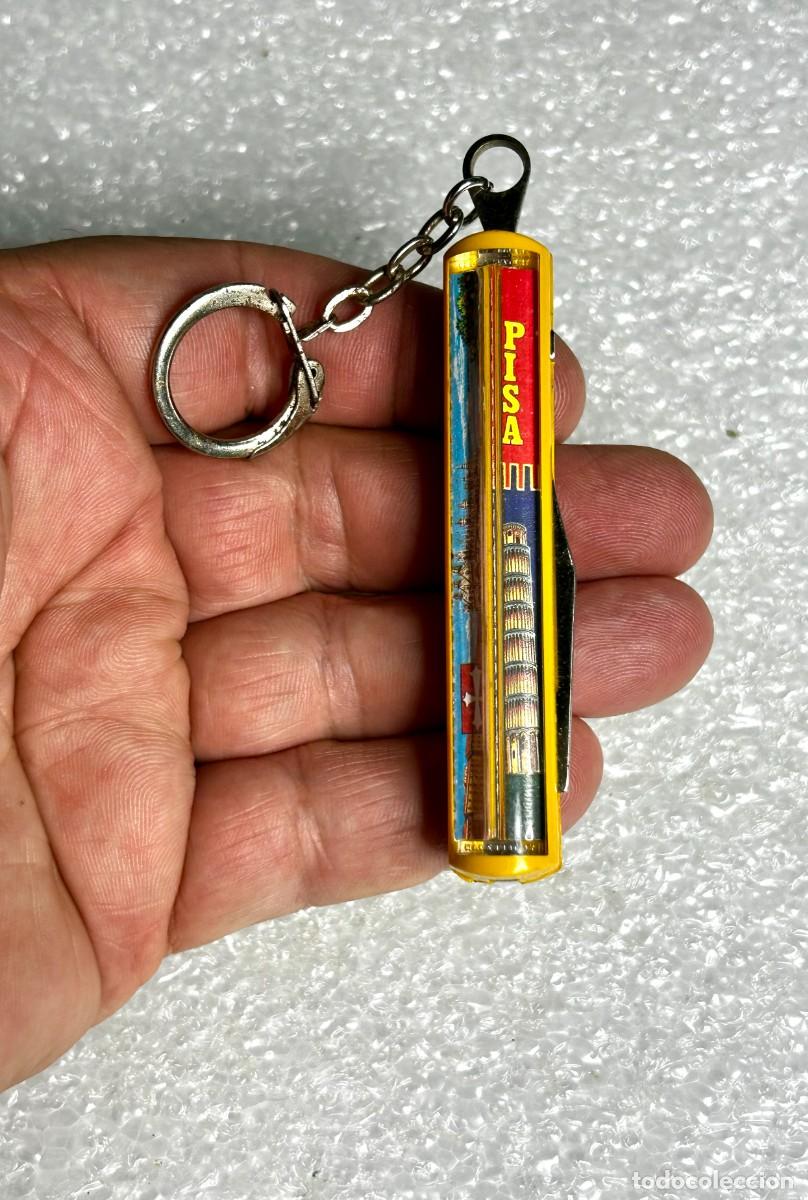 Coleccionismo de llaveros: 3843.Llavero vintage de Pisa Italia que funciona como una peque&ntilde;a navaja de bolsillo
