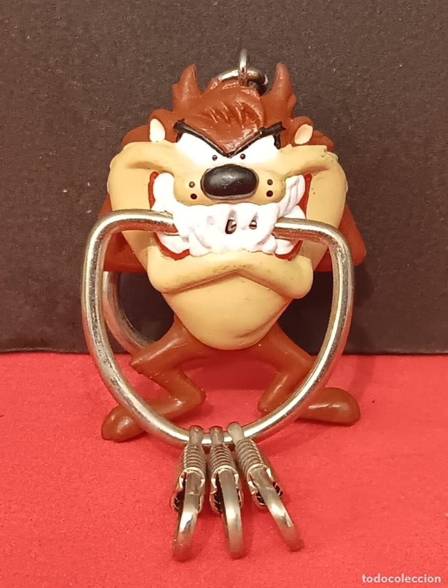 Coleccionismo de llaveros: ANTIGUO LLAVERO FIGURA DE GOMA PVC SERIE LOONEY TUNES WARNER BROS DEMONIO DE TASMANIA TAZ 1998