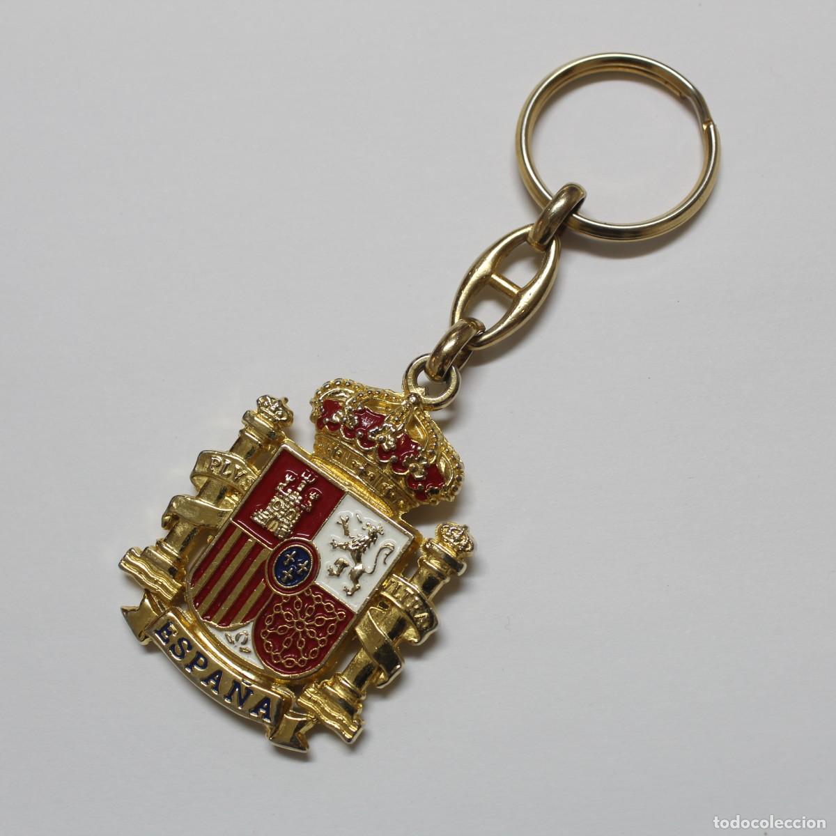 Coleccionismo de llaveros: LLavero Guardia Civil Escudo de Espa&ntilde;a en Metal Esmaltado Doble cara Vintage