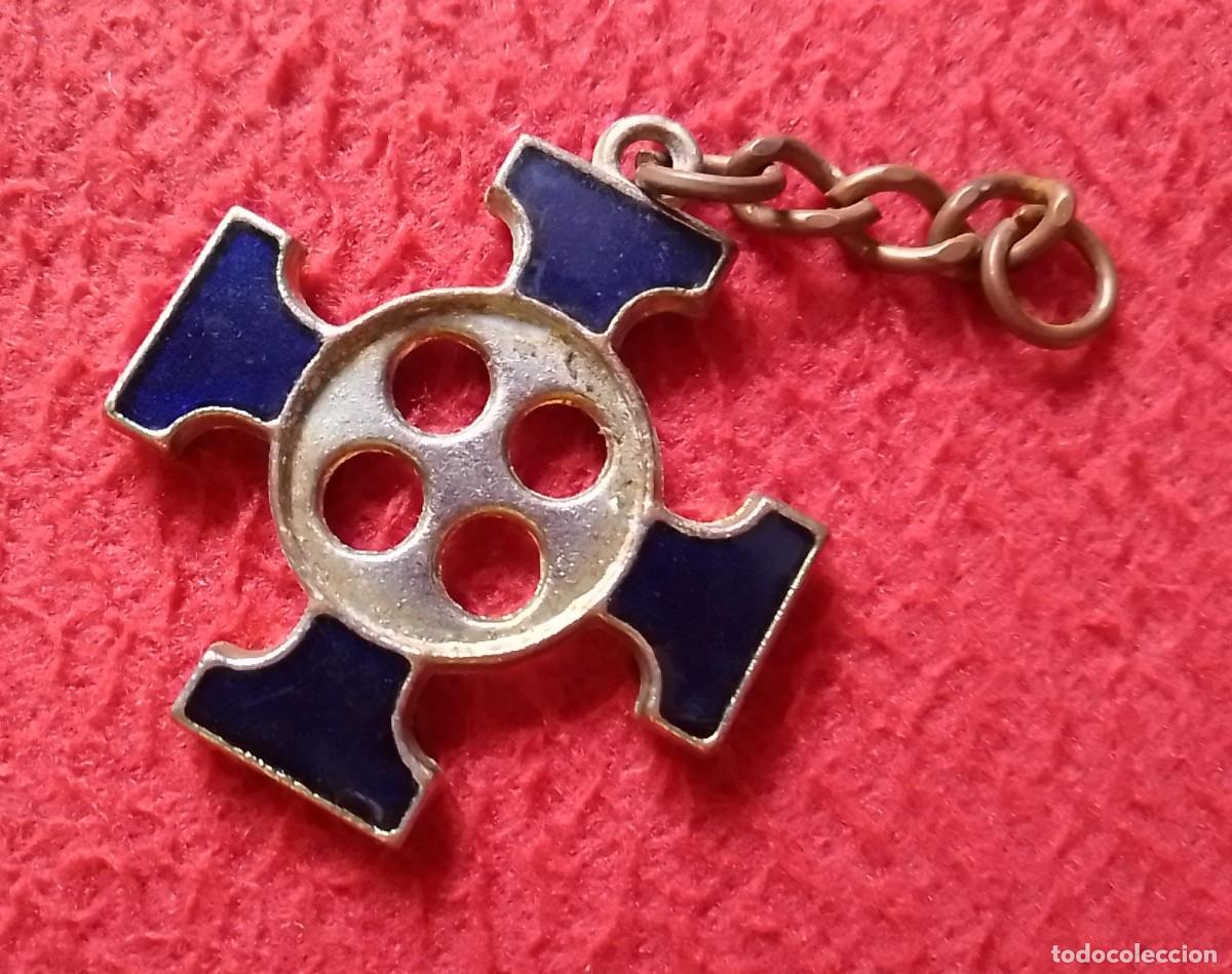 Coleccionismo de llaveros: ANTIGUO LLAVERO KEYRING PORTE-CL&Eacute;S O SIMIL CRUCIFIJO CRUZ CROSS CROIX KREUZEN...PARECE ESMALTADA..?