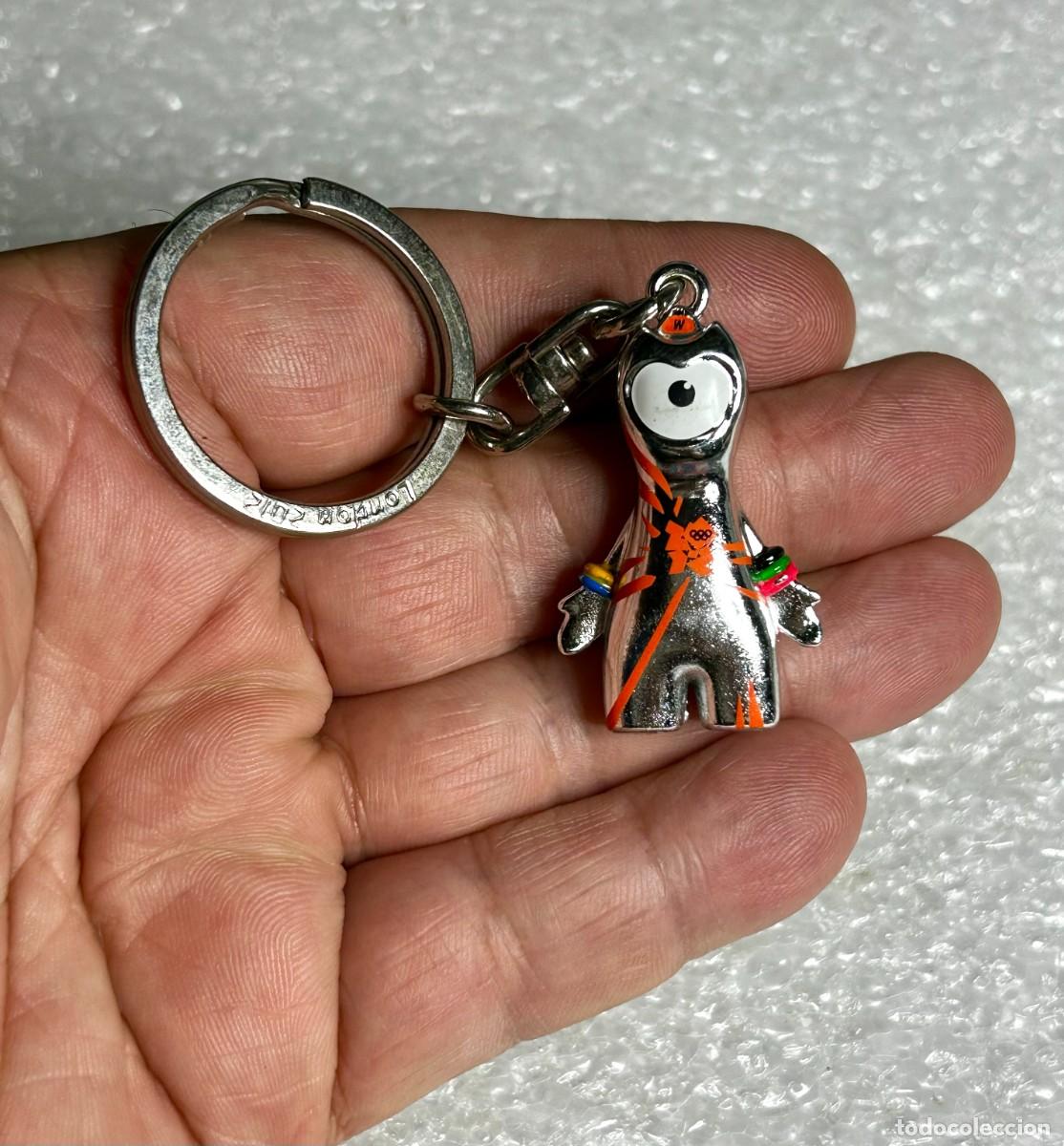 Coleccionismo de llaveros: 3850.Llavero de metal oficial de Wenlock, la mascota de los Juegos Ol&iacute;mpicos de Londres 2012