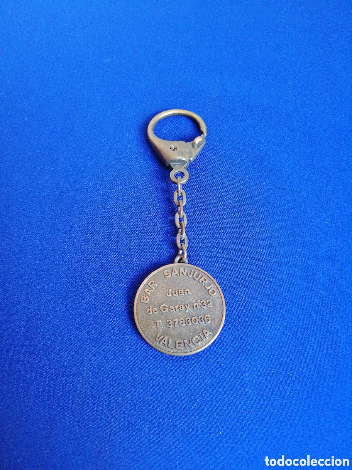 Collectionnisme de portes-cl&eacute;s: BAR SANJURJO - JUAN DE GARAY N 32 VALENCIA - SORTEO DE NAVIDAD N&deg;.52514.A&Ntilde;O 1980