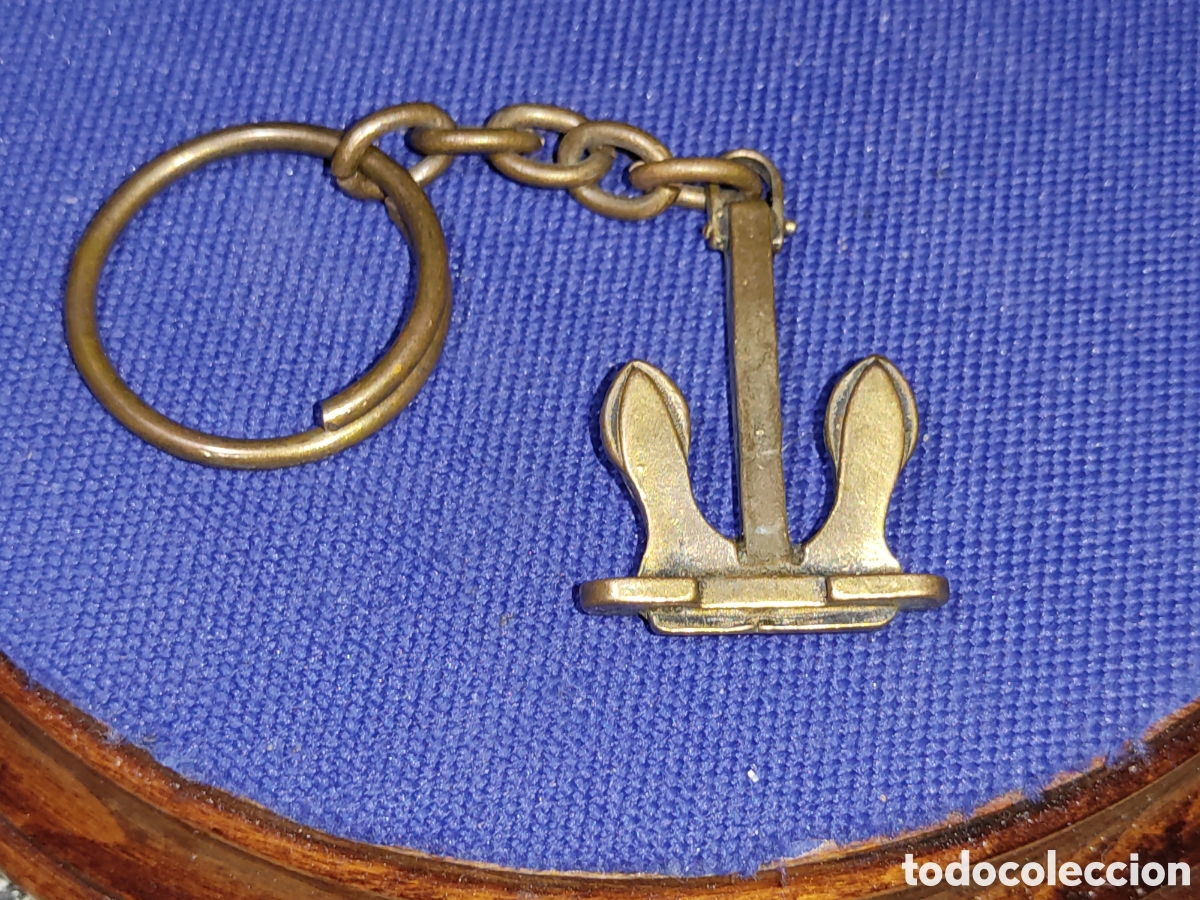 Coleccionismo de llaveros: Llavero n&aacute;utico & ancla de bronce o lat&oacute;n.Vintage.