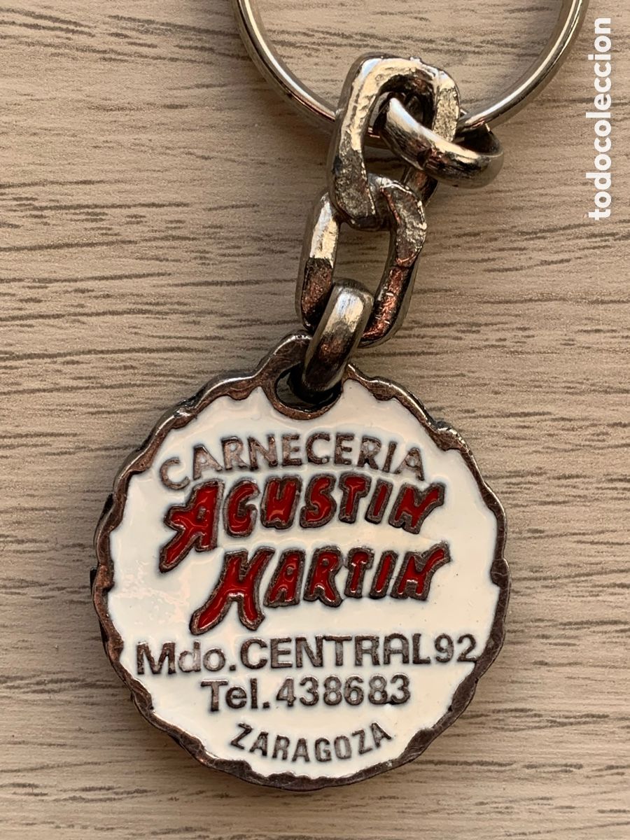 Collectionnisme de portes-cl&eacute;s: &bull; Llavero Carnicer&iacute;a Agust&iacute;n Mart&iacute;n - Antiguo Mercado Central Zaragoza N&ordm;92