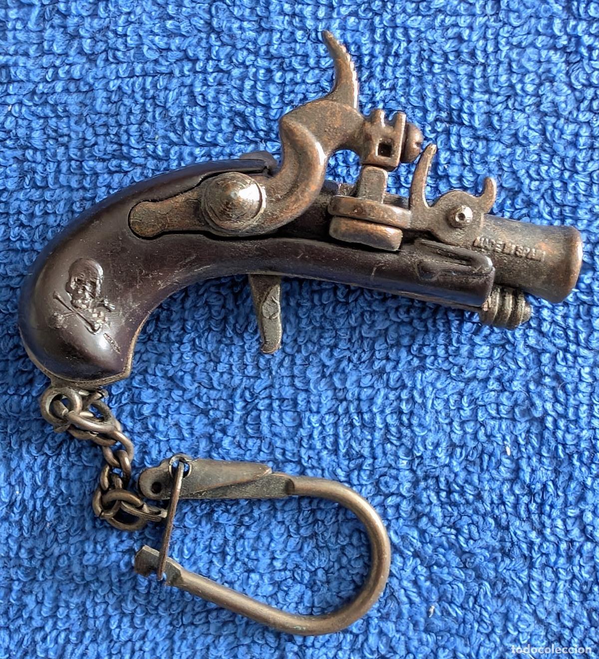 Coleccionismo de llaveros: Antiguo llavero de una pistola pirata de fulminantes
