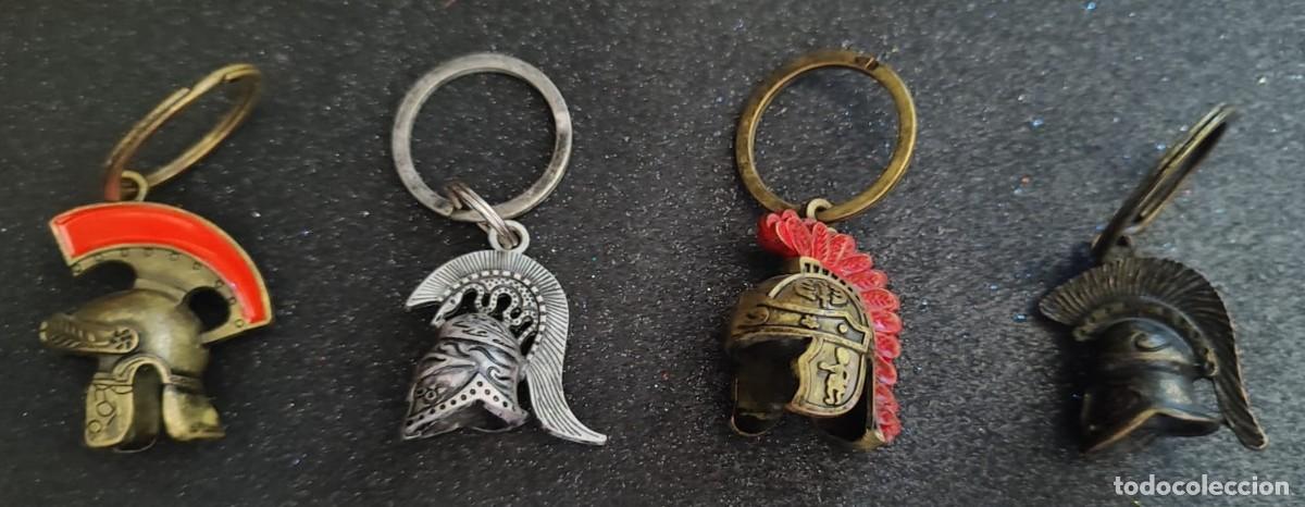 Collectionnisme de portes-cl&eacute;s: 4 Llaveros de Cascos Hist&oacute;ricos