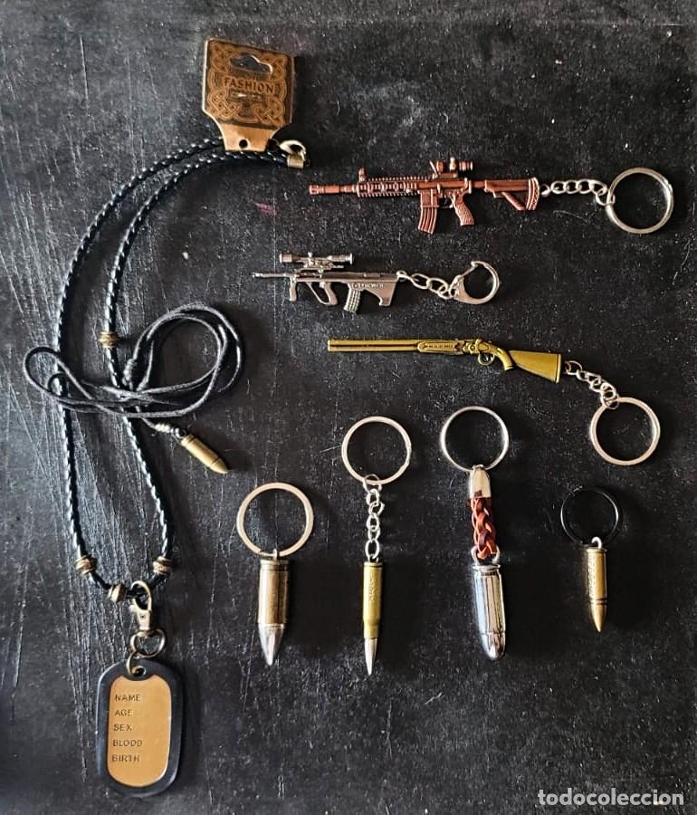 Coleccionismo de llaveros: Lote Llaveros Armas, Balas y Complementos (10)