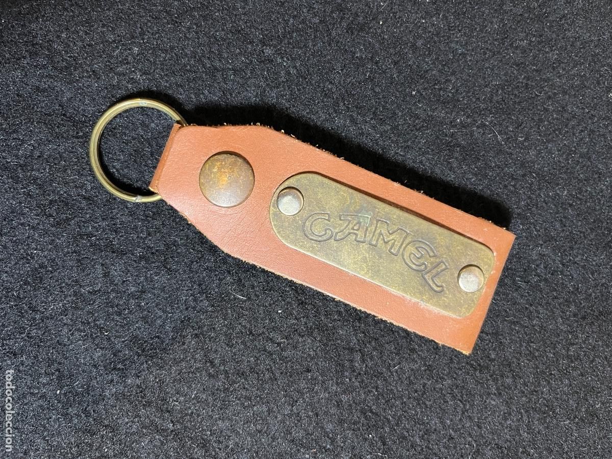 Collezionismo di Portachiavi: Llavero Vintage Camel Cuero Bronce Camel Trophy Publicidad Tabaco A&ntilde;os 90