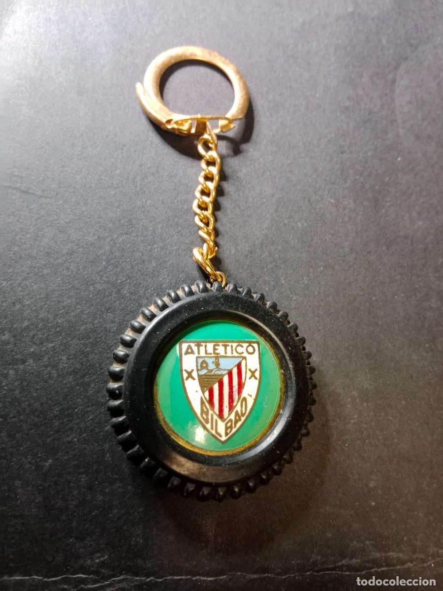 Coleccionismo de llaveros: ANTIGUO LLAVERO ATLETICO DE BILBAO / ATHLETIC CLUB - A&Ntilde;OS 70 - NEUMATICO RULETA 1X2 QUINIELA