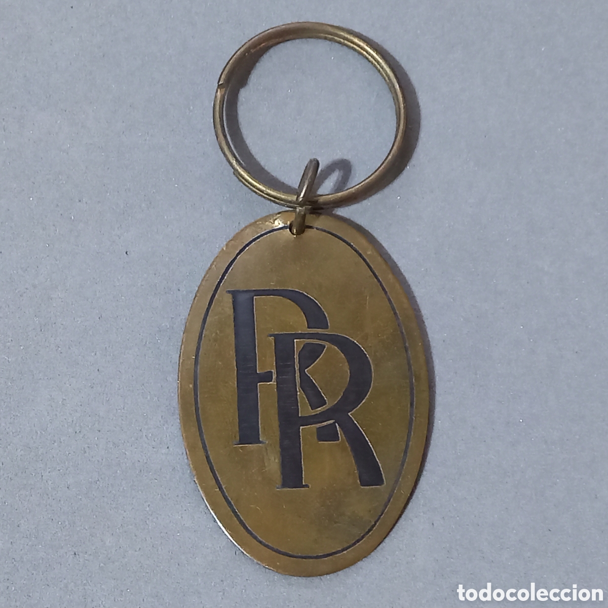 Coleccionismo de llaveros: Antiguo llavero de lat&oacute;n de Autom&oacute;viles ROLLS ROYCE