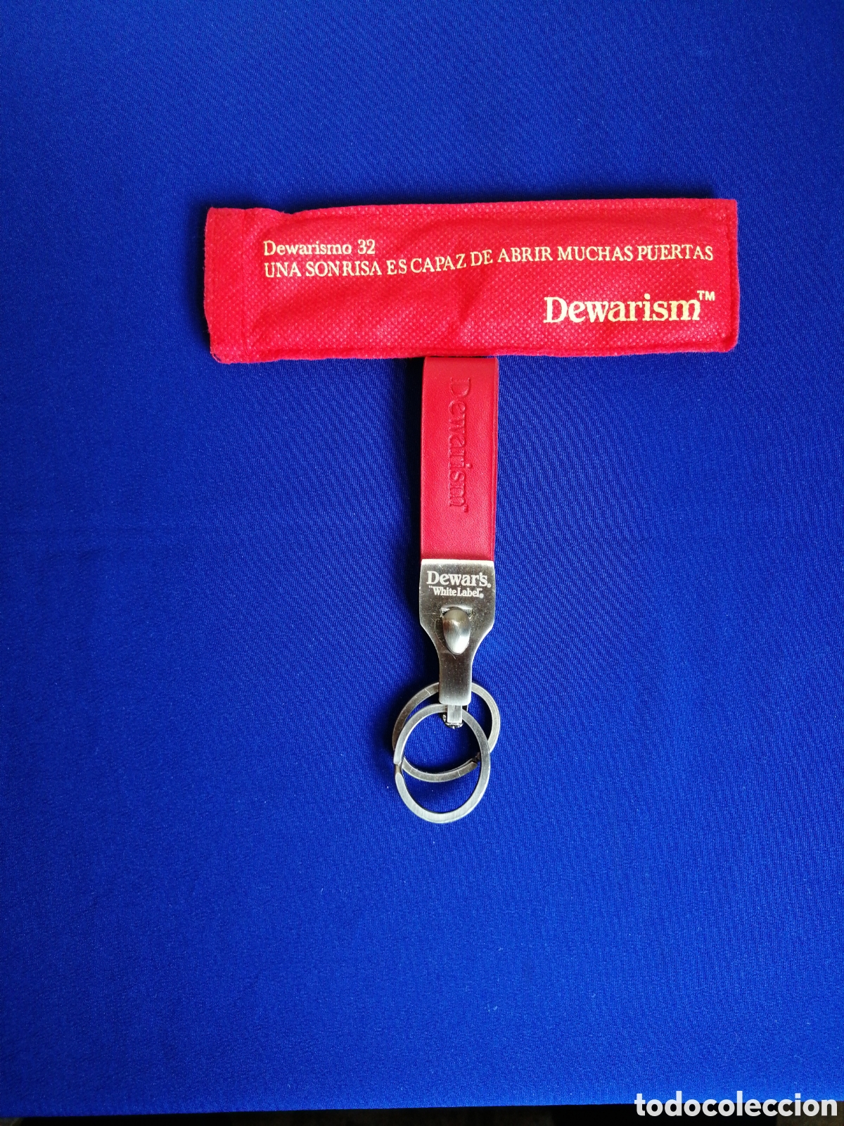 Collectionnisme de portes-cl&eacute;s: DEWARS WHITE LABEL - DEWARISIMO 32 EN SU FUNDA ORIGINAL LLAVERO PUBLICIDAD
