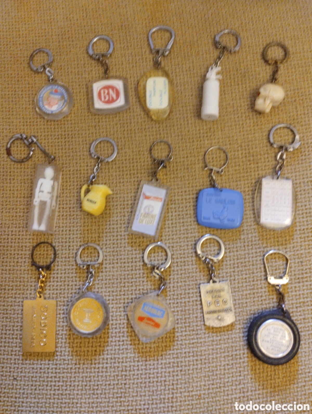 Coleccionismo de llaveros: Lote de llaveros antiguos Franceses - Foto 1
