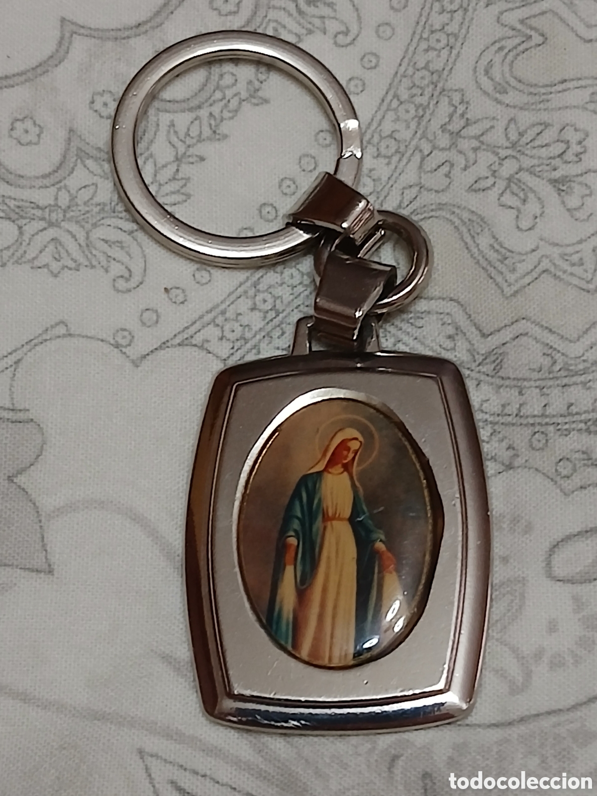 Coleccionismo de llaveros: Llavero Religioso plateado - Foto 1