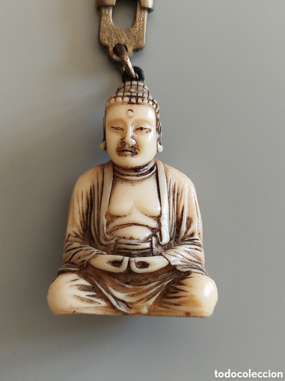 Coleccionismo de llaveros: LLAVERO BUDA ANTIGUO MEDITANDO - Foto 1
