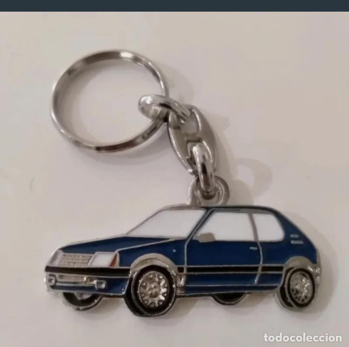 Coleccionismo de llaveros: llavero peugeot 205 azul