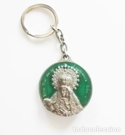 Collectionnisme de portes-cl&eacute;s: LLAVERO LA ESPERANZA DE TRIANA ESTILO MEDALLA VIRGEN EN RELIEVE - GIRALDA SEVILLA RELIGI&Oacute;N CRISTIANA
