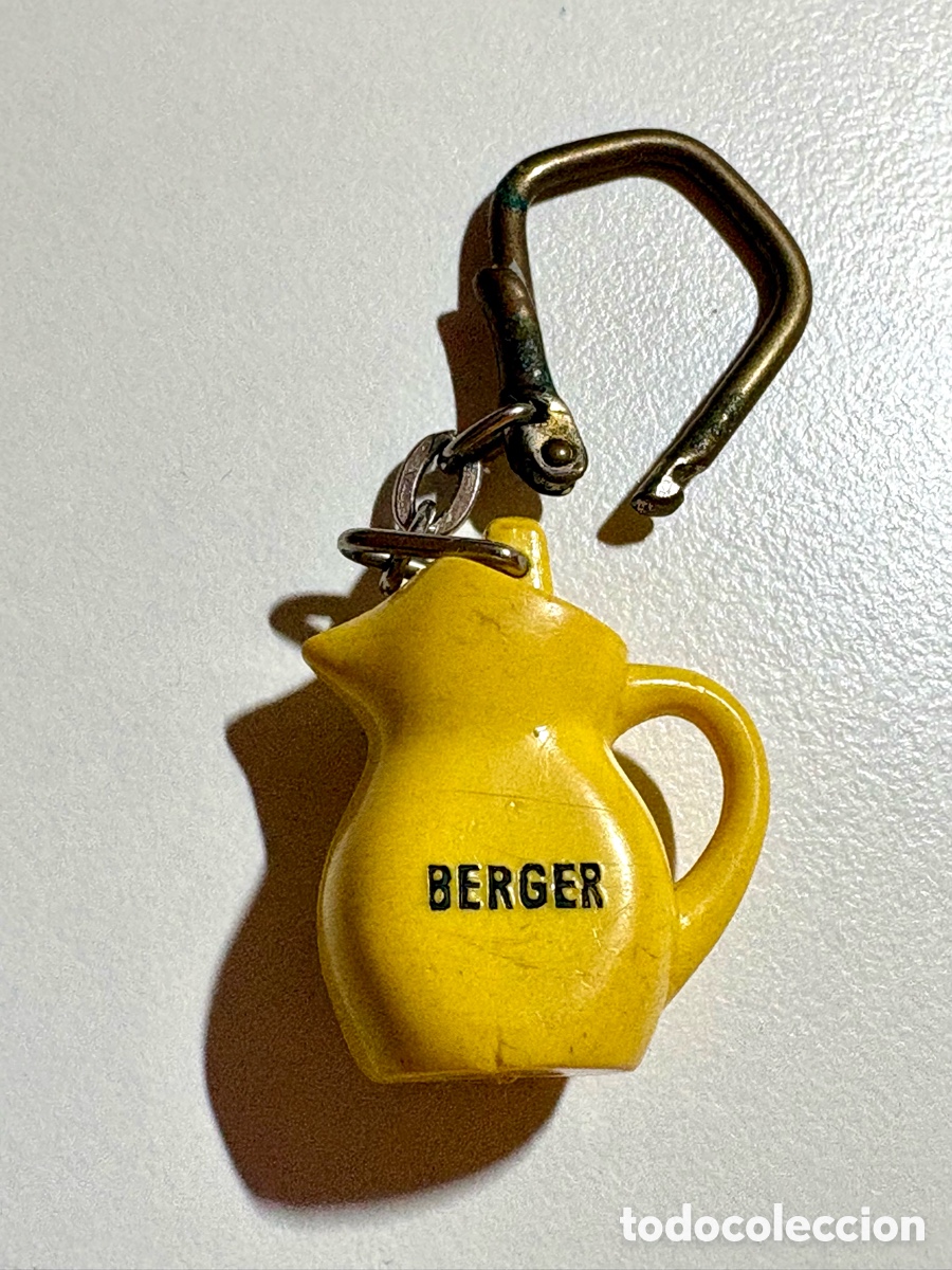 Coleccionismo de llaveros: Llavero Vintage Berger - Jarra Publicitaria Francesa A&ntilde;os 60/70
