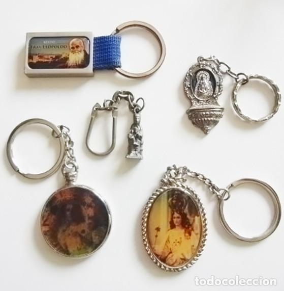 Coleccionismo de llaveros: LOTE DE LLAVEROS RELIGIOSOS - V&Iacute;RGENES - FRAY LEOPOLDO - VIRGEN LA MORENETA - RELIGI&Oacute;N CRISTIANA