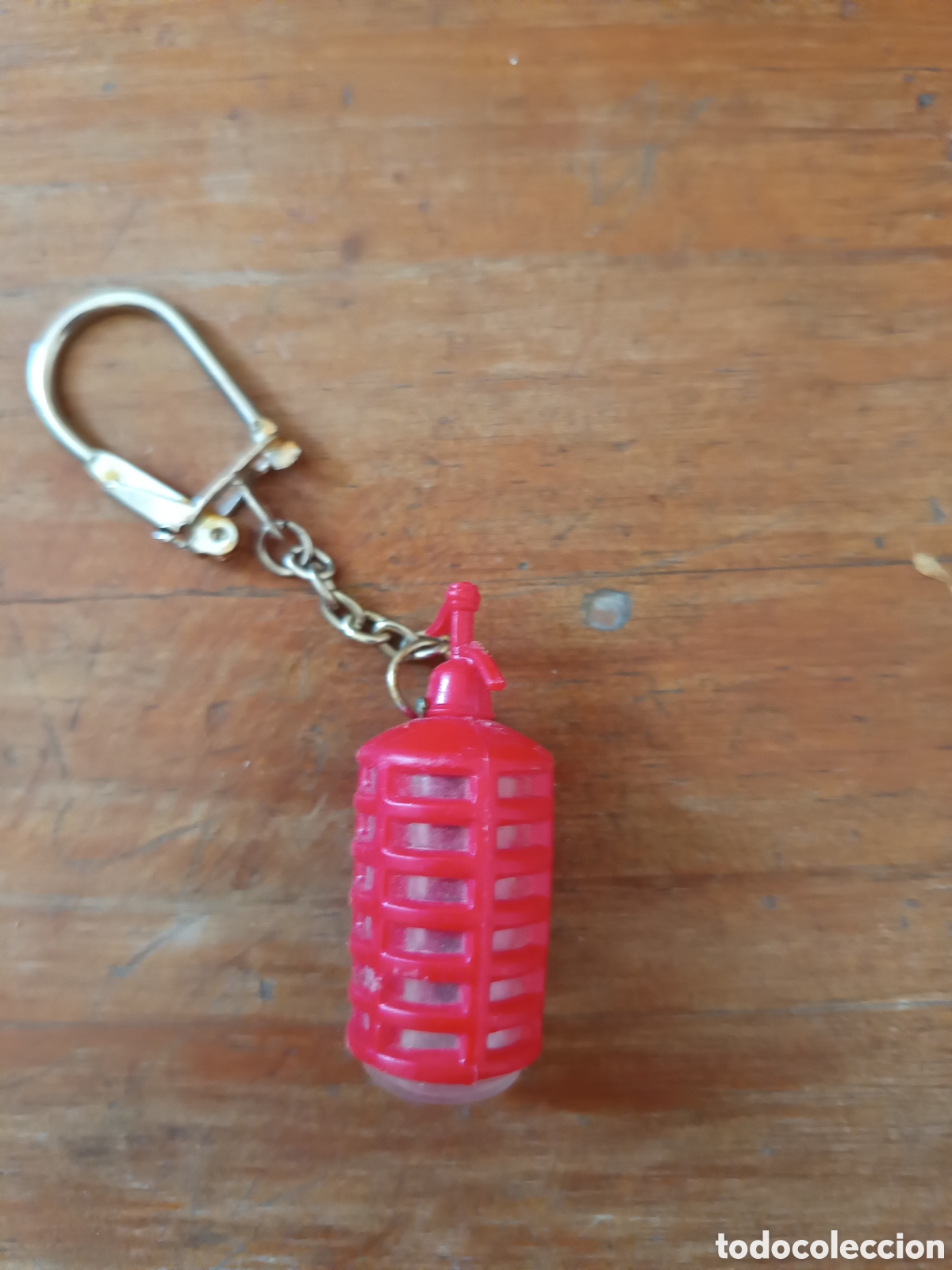 Coleccionismo de llaveros: LLAVERO BOTELLA ROJO SIFON VINTAGE