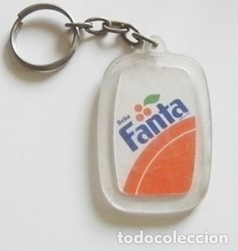 Coleccionismo de llaveros: ANTIGUO LLAVERO DE FANTA NARANJA - A&Ntilde;OS 80 - PUBLICIDAD - LOGOTIPO - LOGO DE BEBIDA DE REFRESCO