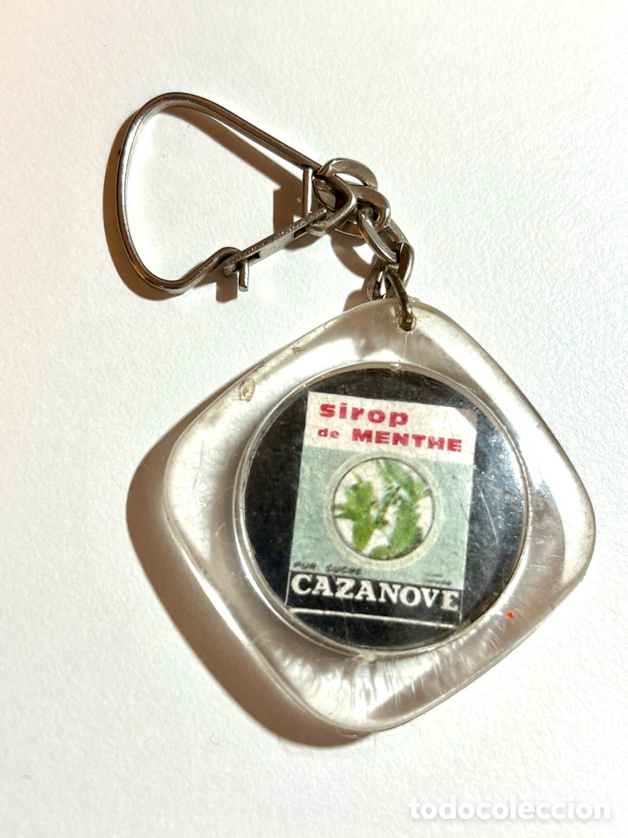Coleccionismo de llaveros: Llavero Publicitario Vintage Cazanove - Sirop de Menthe (A&ntilde;os 60)