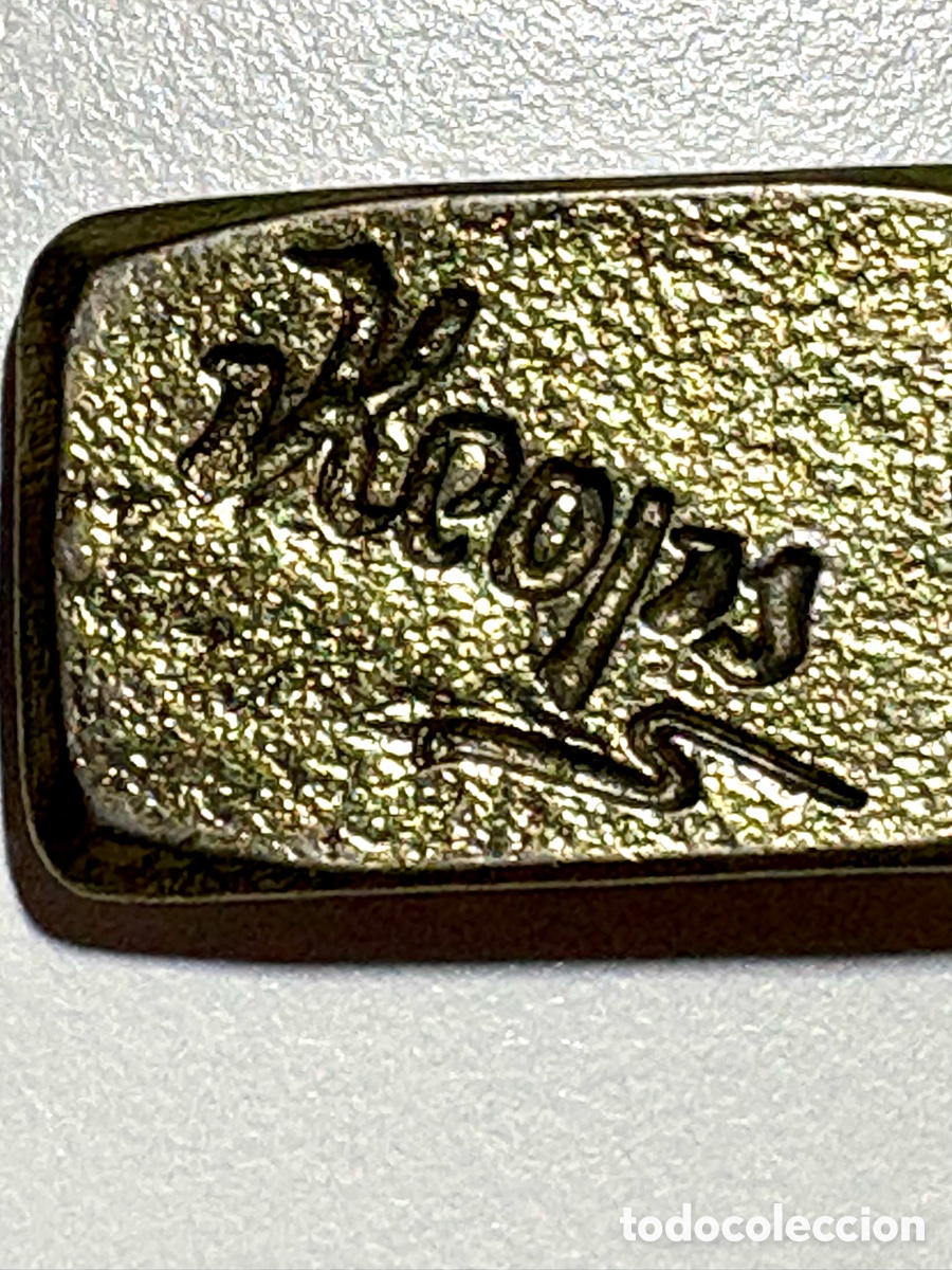 Coleccionismo de llaveros: Llavero Vintage de Metal discoteca francesa KEOPS - Reverso (A&ntilde;os 60 / 70)