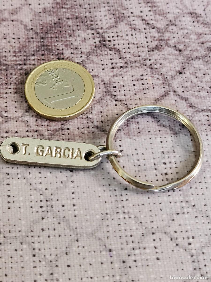 Coleccionismo de llaveros: Antiguo Llavero Met&aacute;lico Personalizado Con El Nombre T. Garc&iacute;a, Parte Trasera N&ordm; De Tel&eacute;fono.