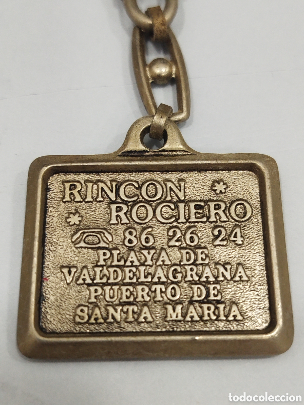 Coleccionismo de llaveros: ANTIGUO LLAVERO VIRGEN DEL ROCIO RINCON ROCIERO - Foto 3