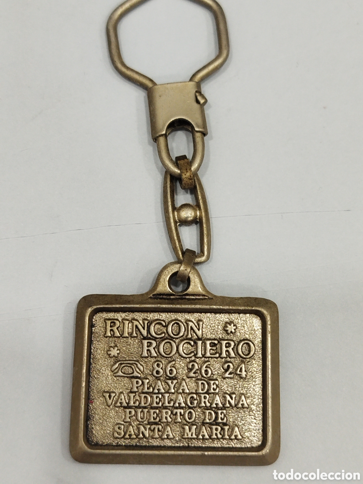 Coleccionismo de llaveros: ANTIGUO LLAVERO VIRGEN DEL ROCIO RINCON ROCIERO - Foto 4