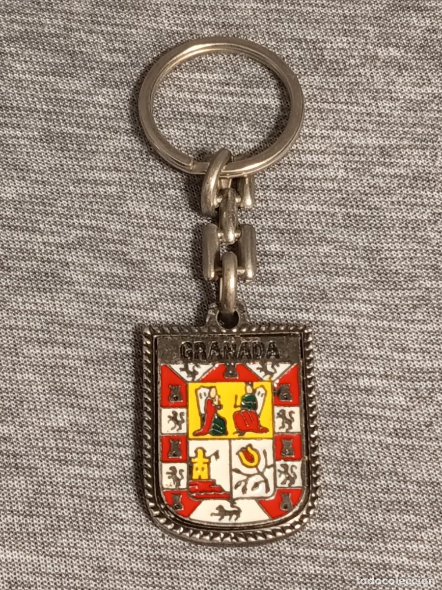 Coleccionismo de llaveros: LLAVERO METAL ESCUDO HERALDICO DE GRANADA
