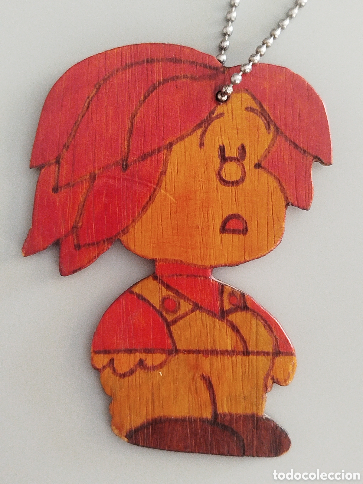 Coleccionismo de llaveros: ANTIGUO LLAVERO DE MADERA DE MAFALDA