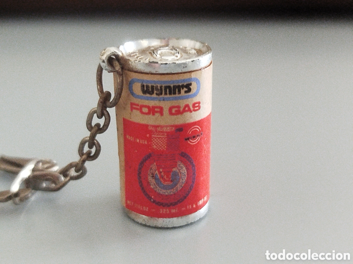 Coleccionismo de llaveros: LLAVERO ANTIGUO BOTE O TARRO LATA DE WYNN'S FOR GAS. ACEITE DE COCHE. MINIATURA