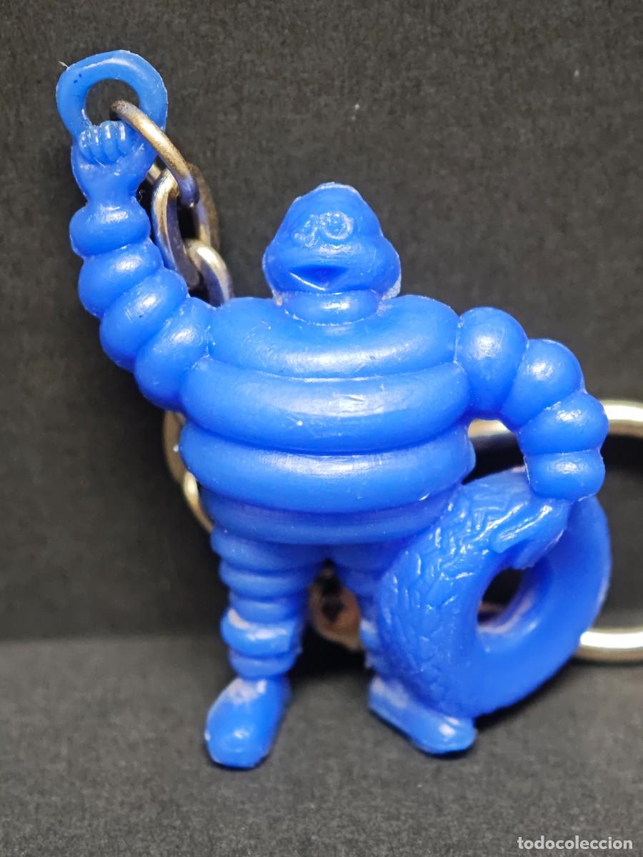 Coleccionismo de llaveros: LLAVERO MICHELIN MU&Ntilde;ECO AZUL