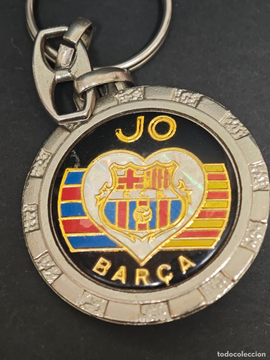 Coleccionismo de llaveros: LLAVERO FUTBOL FC BARCELONA ESCUDO A&Ntilde;OS 80