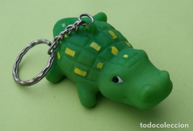 Coleccionismo de llaveros: Llavero Figura Goma PVC Cocodrilo