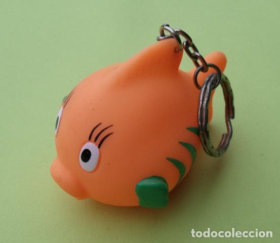 Coleccionismo de llaveros: Llavero Figura Goma PVC Pez